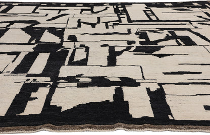 9 x 12 Modern Brutalist Moroccan Rug 81079