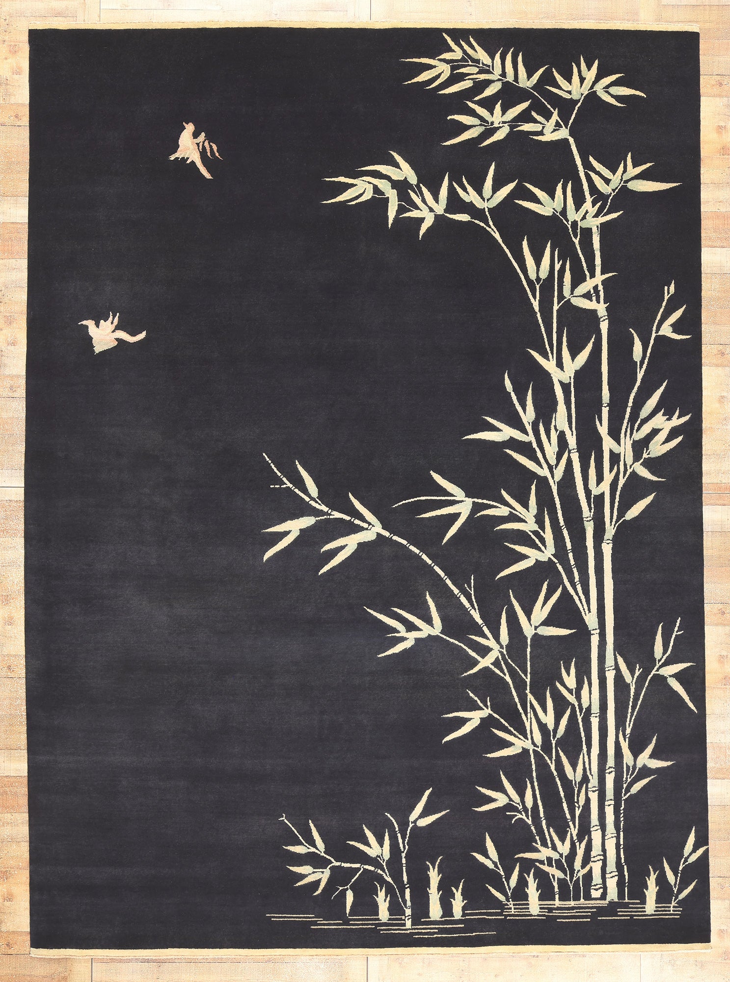 10 x 14 Chinese Art Deco Pictorial Rug 30970