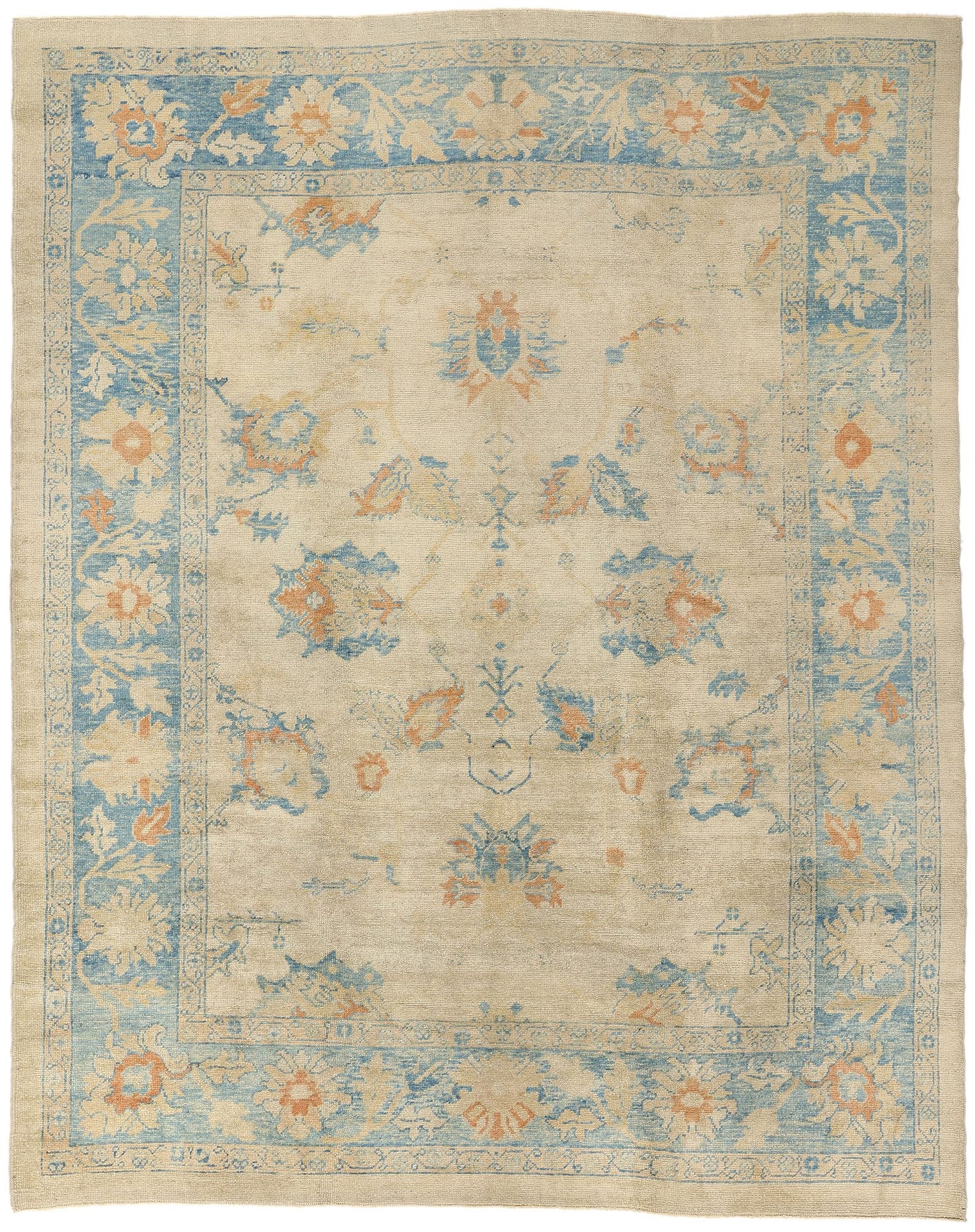 9 x 12 Modern Turkish Oushak Rug 53613