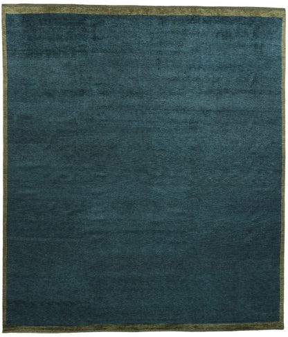 12 x 14 Modern Dark Teal Moroccan Rug 31325