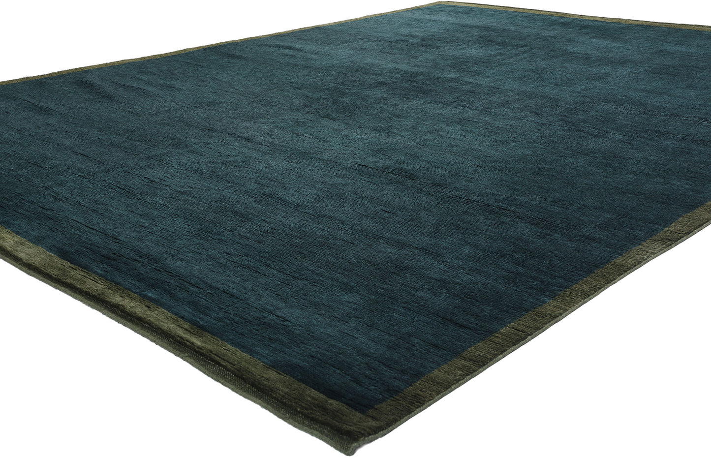 9 x 12 Modern Dark Teal Moroccan Rug 31326
