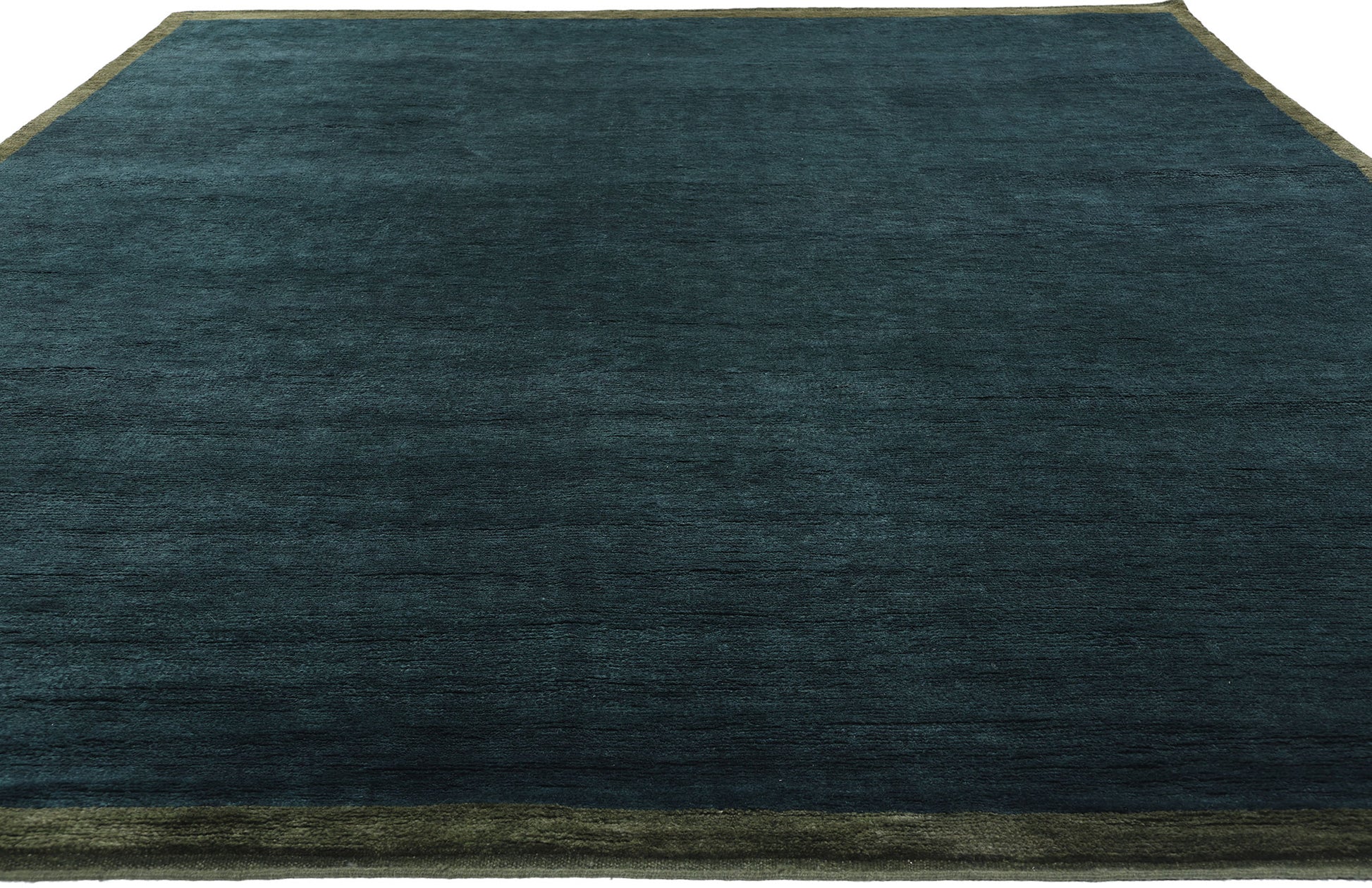 9 x 12 Modern Dark Teal Moroccan Rug 31326