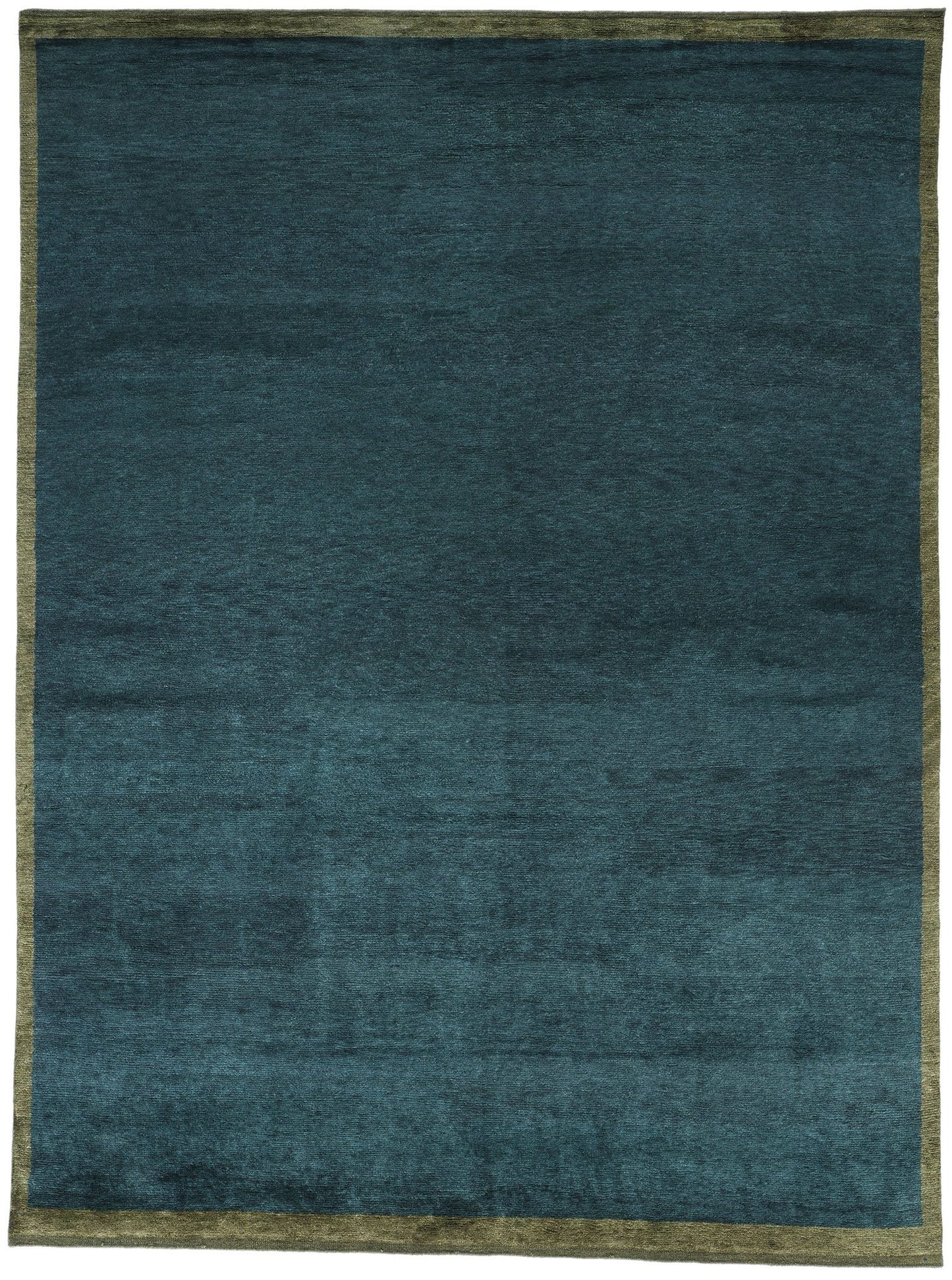 9 x 12 Modern Dark Teal Moroccan Rug 31326