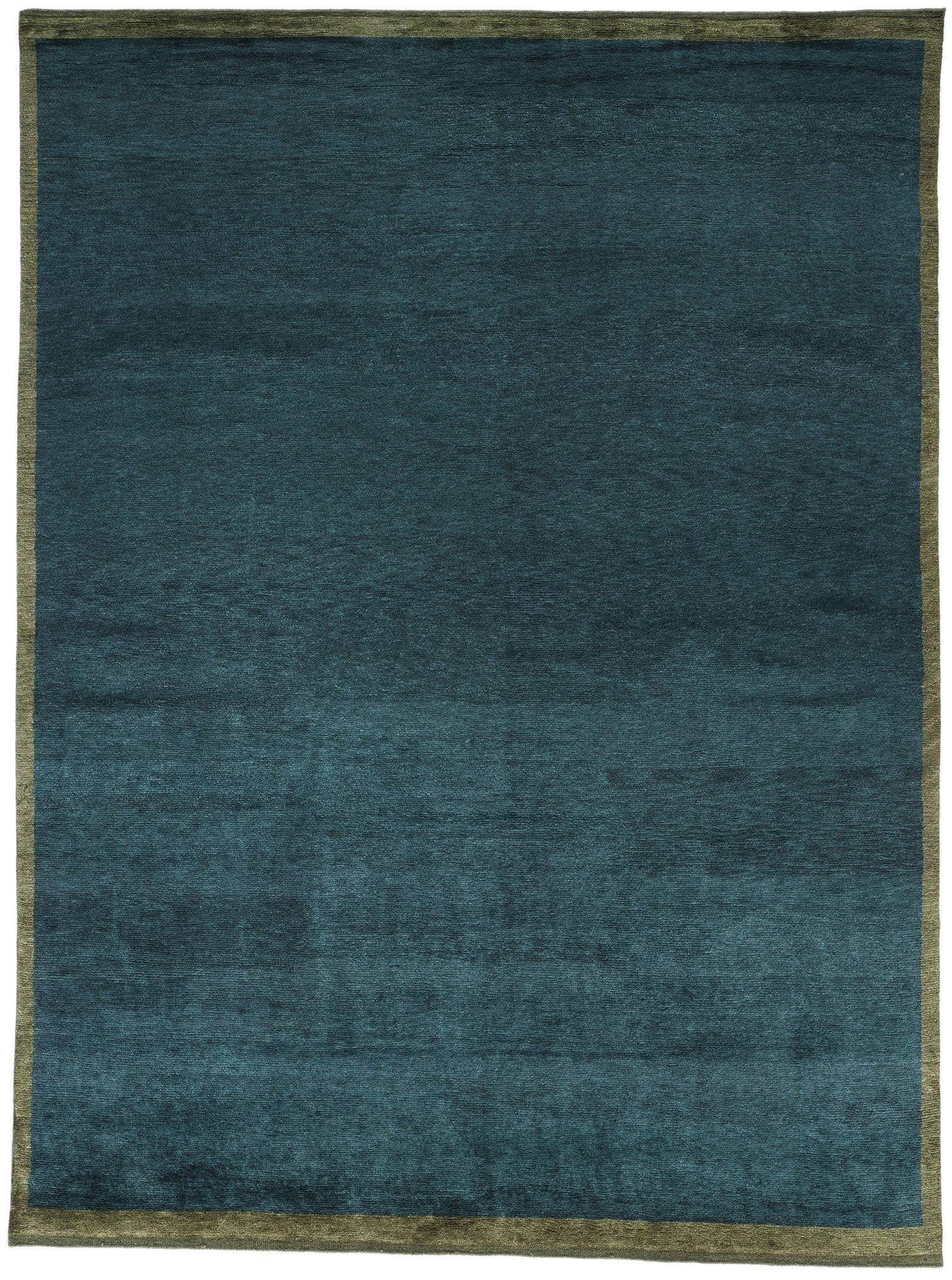9 x 12 Modern Dark Teal Moroccan Rug 31326