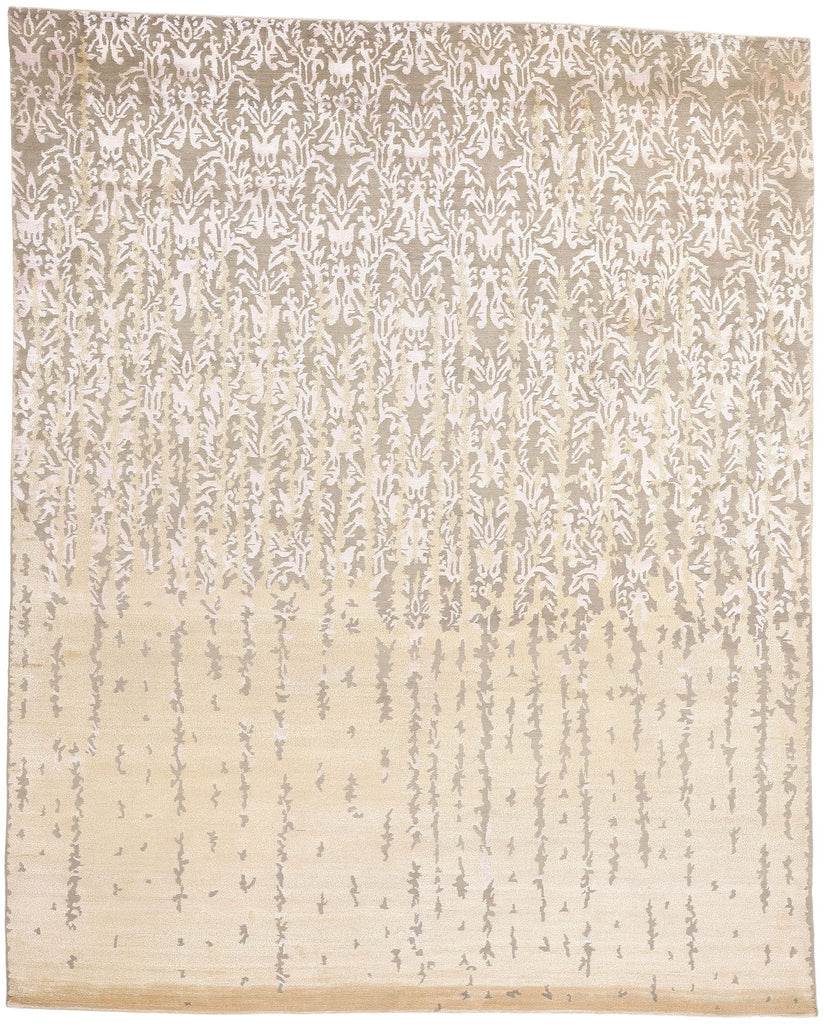 8 x 10 Modern Erased Damask Rug 31135