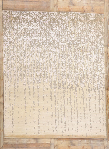 8 x 10 Modern Erased Damask Rug 31135