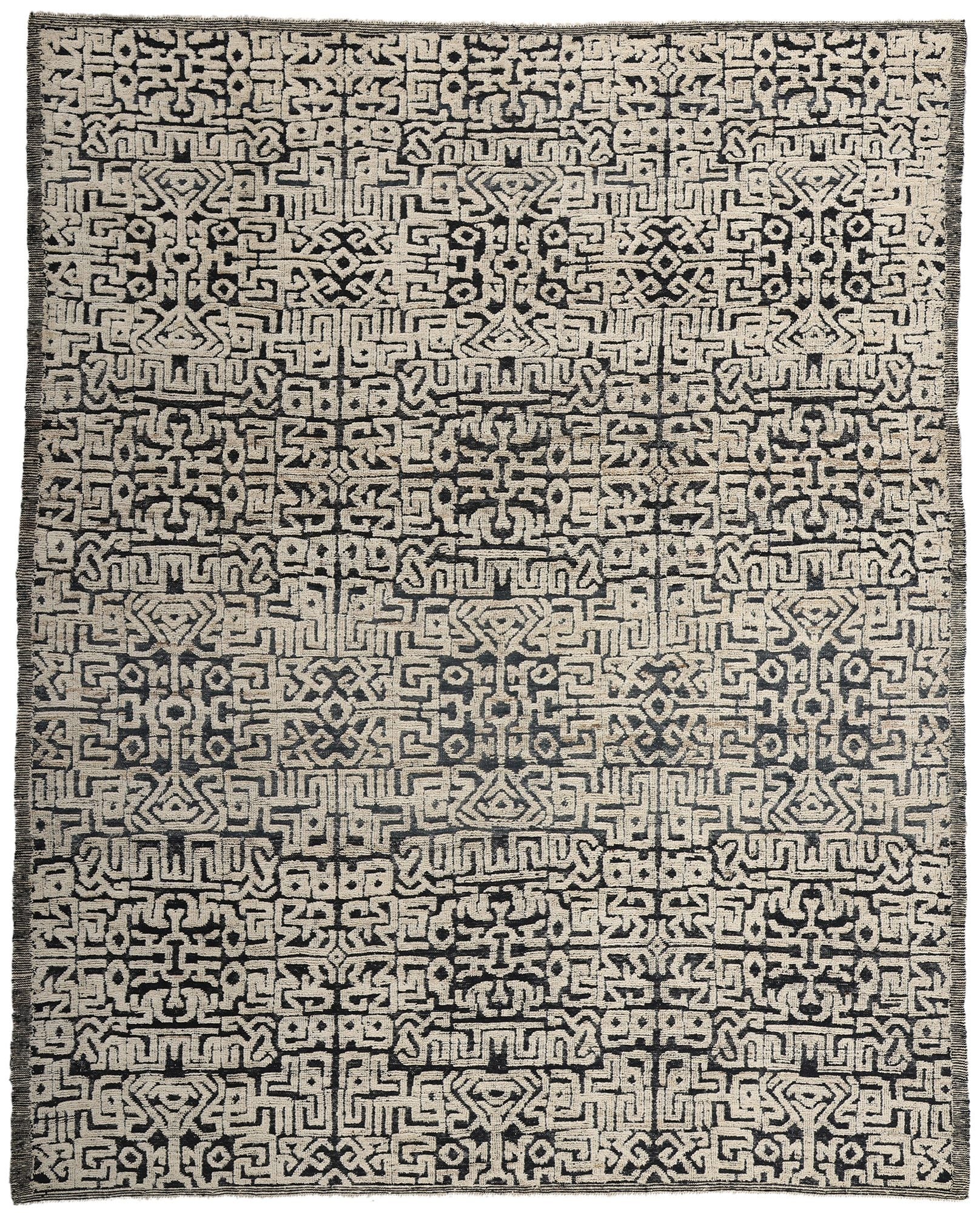 8 x 10 Modern Geometric Moroccan High-Low Rug 81085