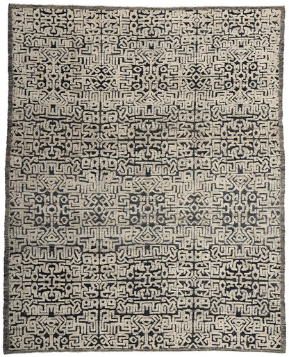8 x 10 Modern Geometric Moroccan High-Low Rug 81085