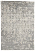 7 x 10 Modern Gray Erased Damask Rug 31146
