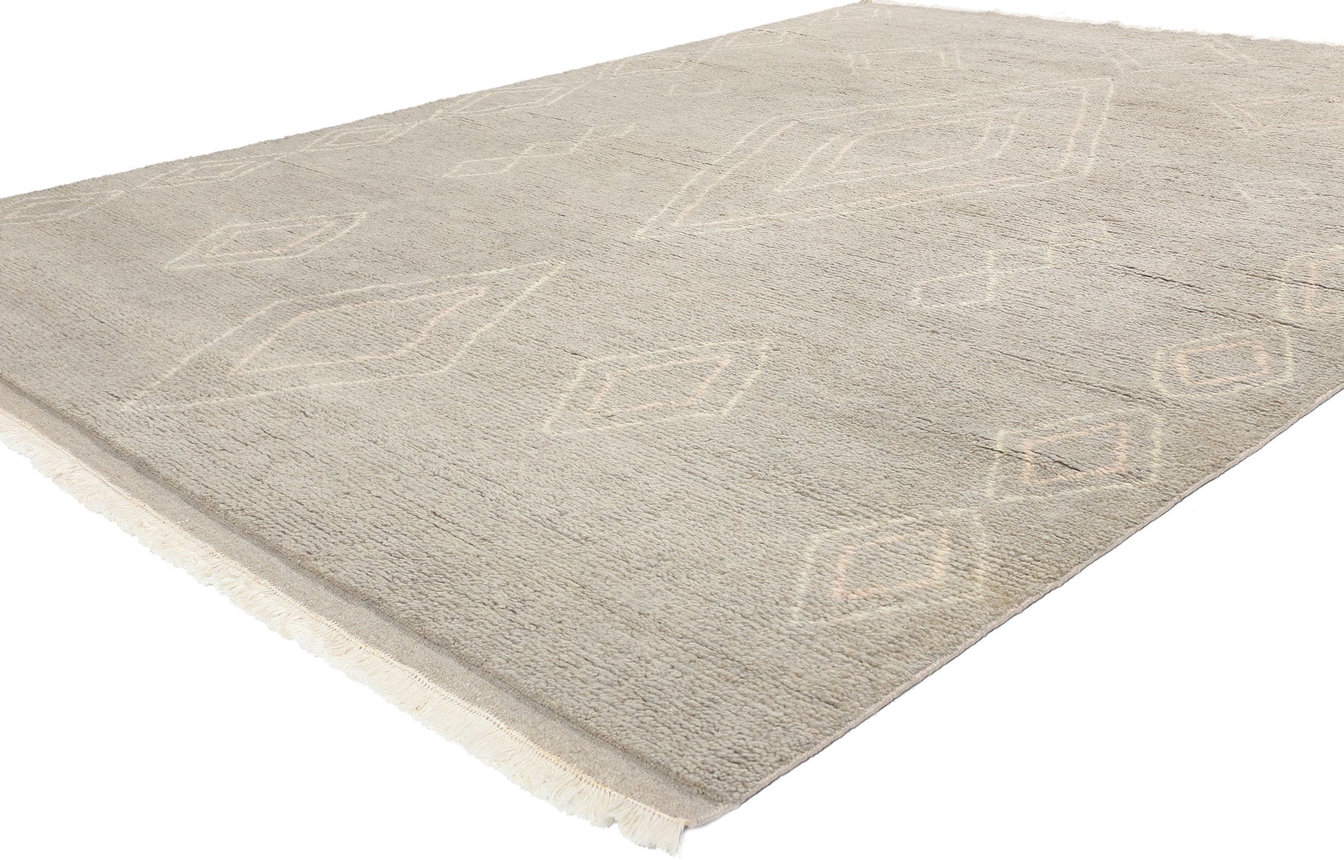 8 x 11 Modern Tribal Gray Moroccan Rug 31276