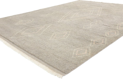 8 x 11 Modern Tribal Gray Moroccan Rug 31276
