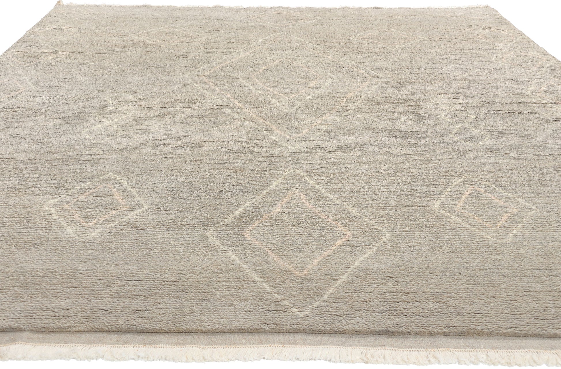 8 x 11 Modern Tribal Gray Moroccan Rug 31276