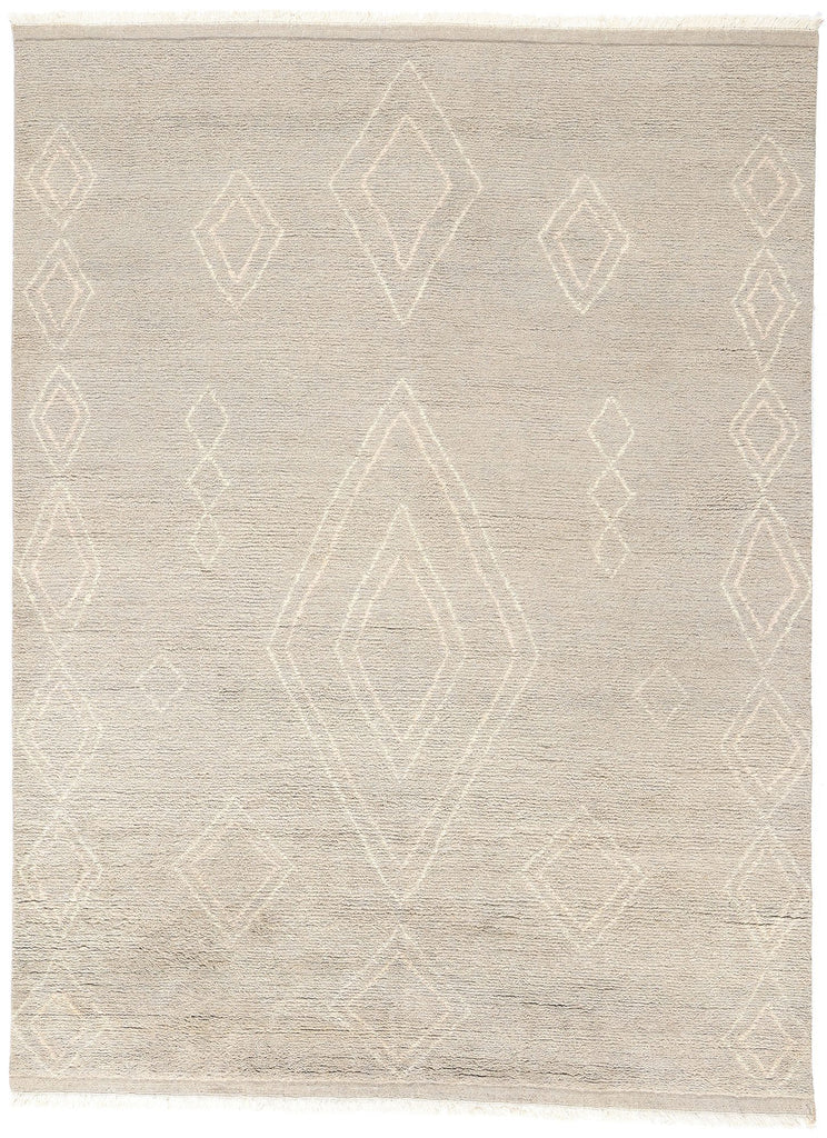 8 x 11 Modern Tribal Gray Moroccan Rug 31276