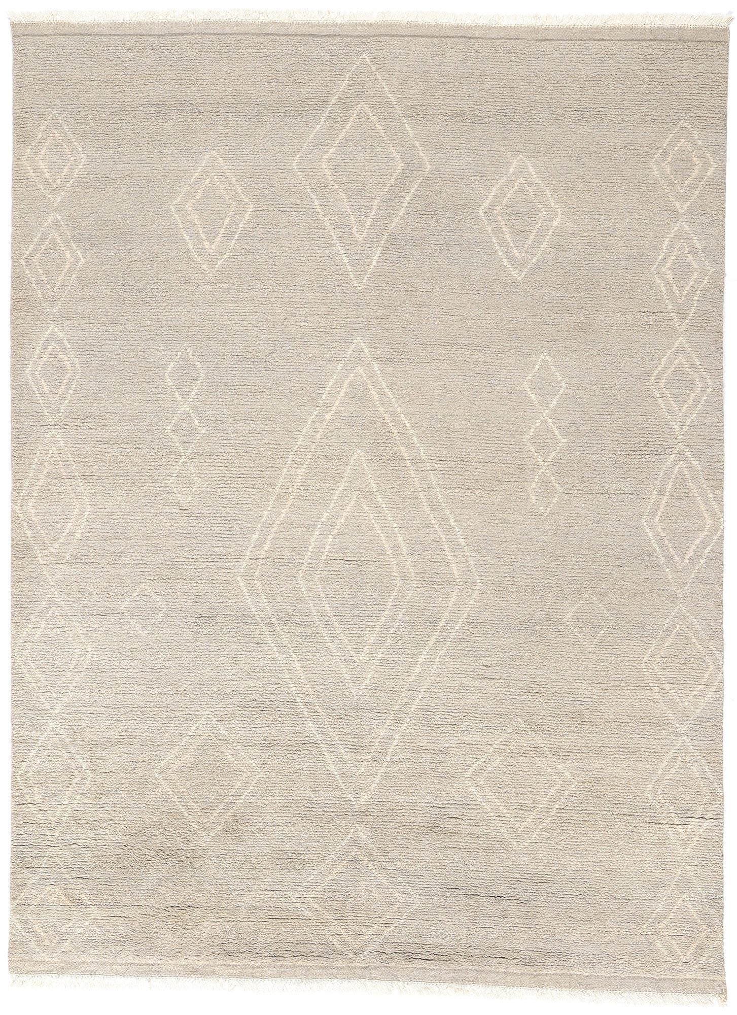 8 x 11 Modern Tribal Gray Moroccan Rug 31276