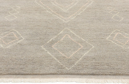 8 x 11 Modern Tribal Gray Moroccan Rug 31276