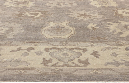10 x 13 Modern Earth-Tone Turkish Oushak Rug 52373