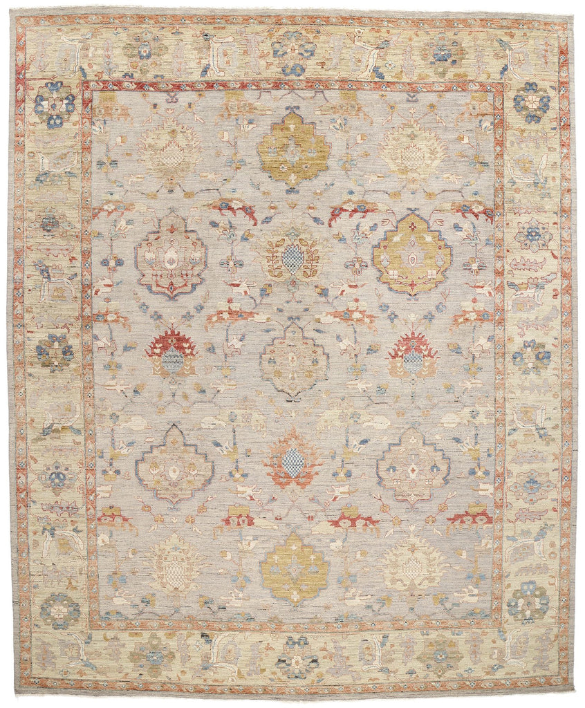 12 x 15 Modern Earth-Tone Oushak Rug 31075