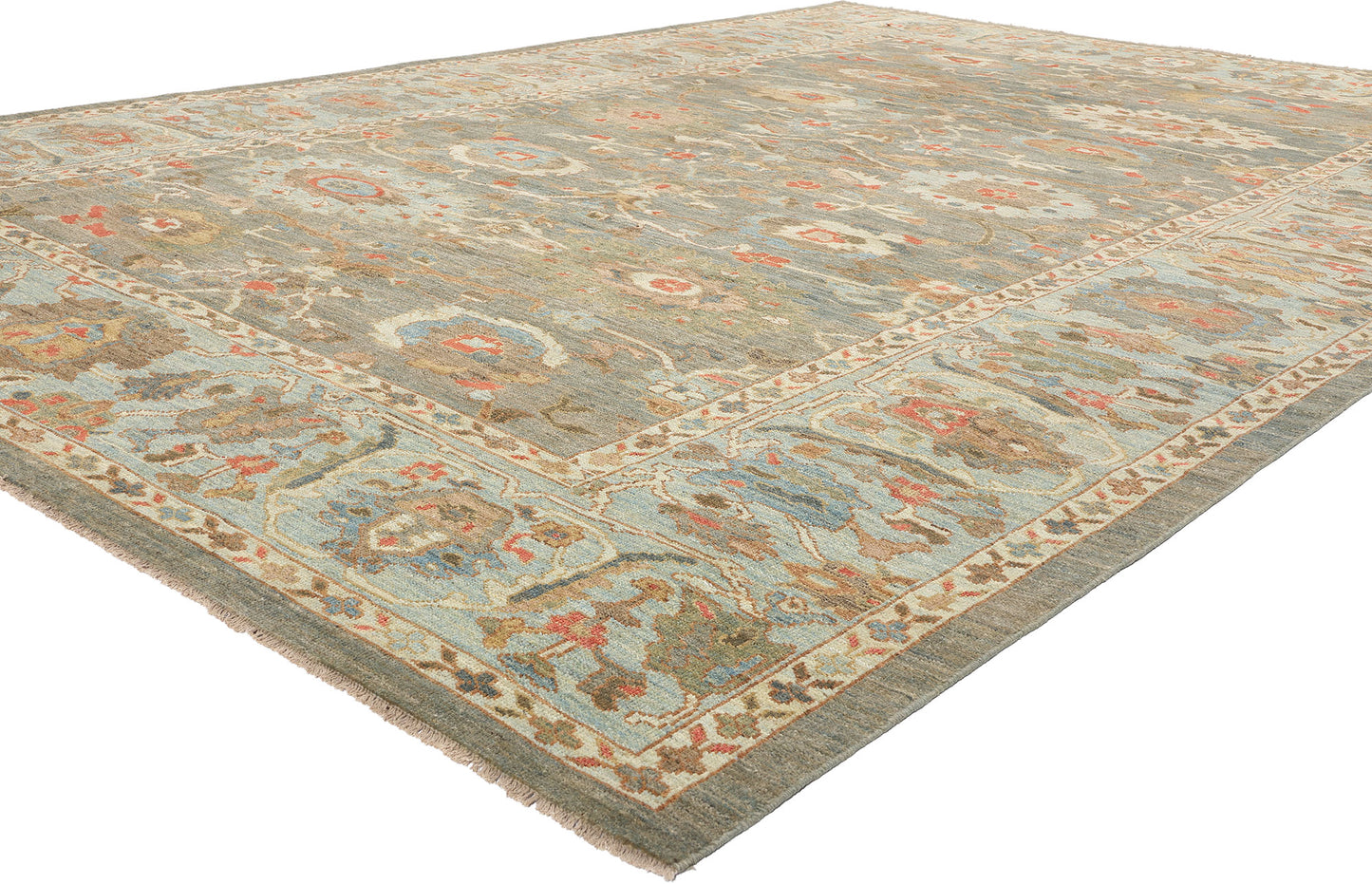 10 x 14 Modern Gray Persian Sultanabad Rug 61286
