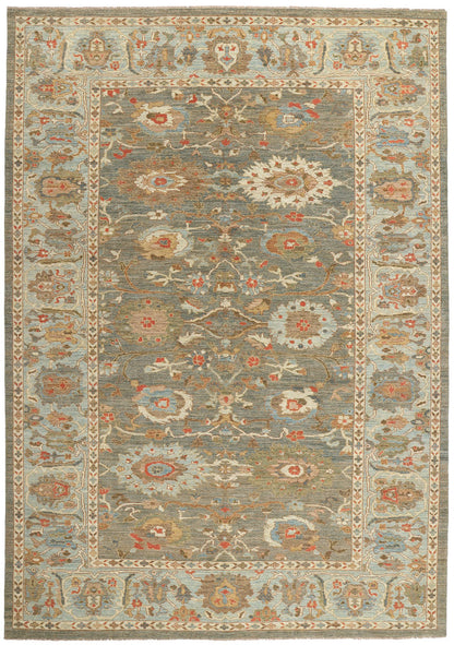 10 x 14 Modern Gray Persian Sultanabad Rug 61286