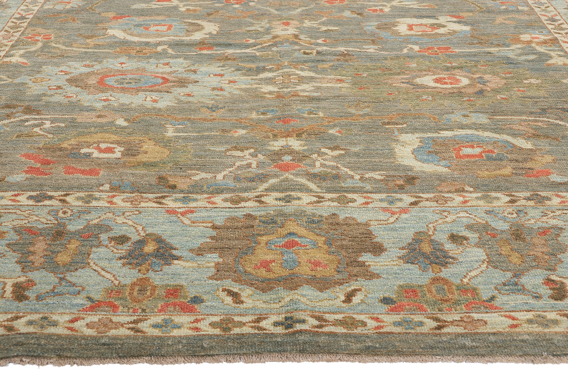 10 x 14 Modern Gray Persian Sultanabad Rug 61286