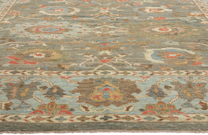 10 x 14 Modern Gray Persian Sultanabad Rug 61286