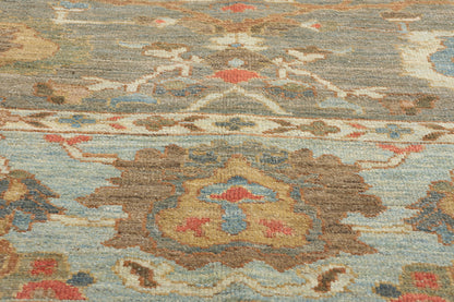 10 x 14 Modern Gray Persian Sultanabad Rug 61286