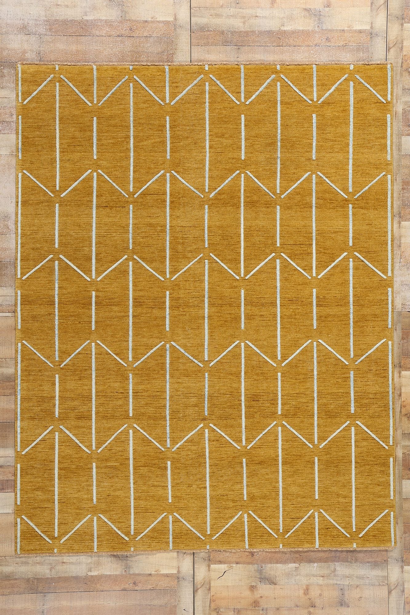 8 x 10 Modern Geometric High-Low Rug 31088