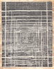 9 x 12 Modern Gray Geometric High-Low Rug 30986