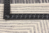 9 x 12 Modern Gray Geometric High-Low Rug 30982