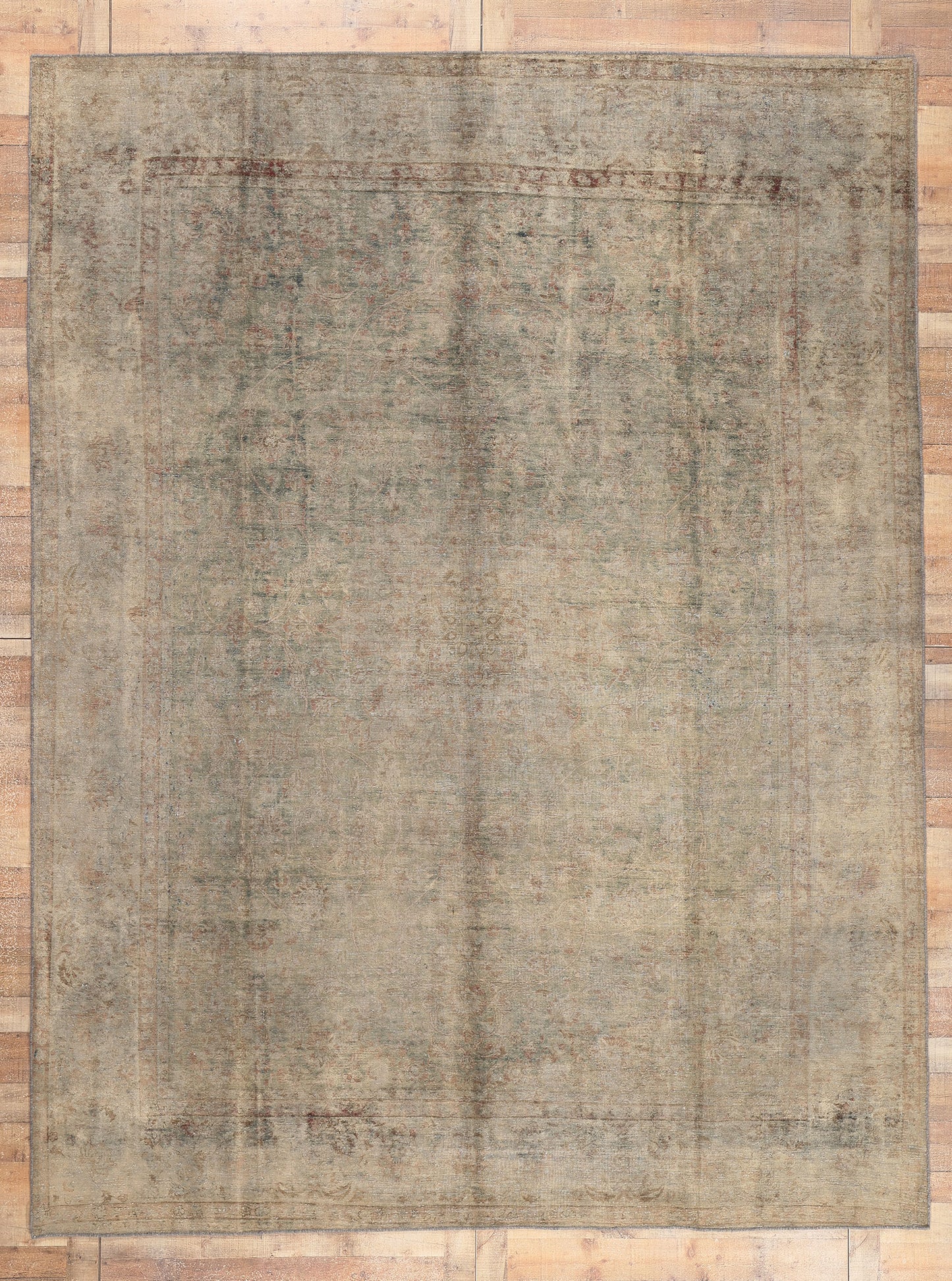 10 x 13 Vintage Turkish Overdyed Rug 60611