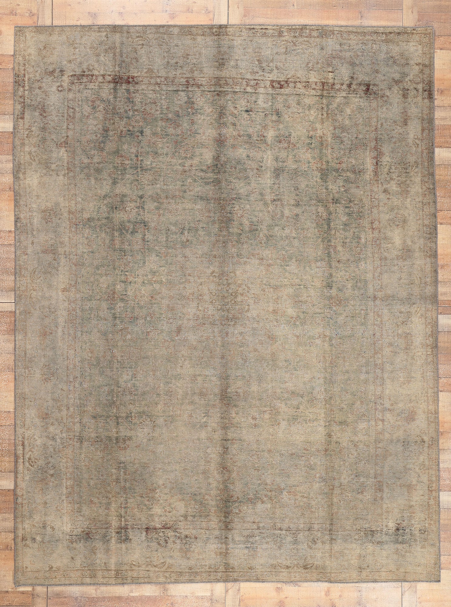 10 x 13 Vintage Turkish Overdyed Rug 60611