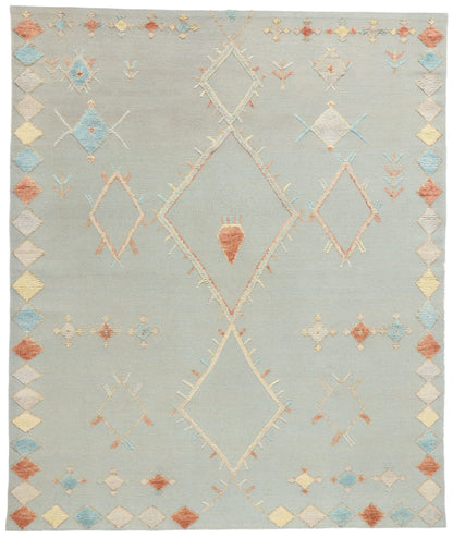 8 x 10 Modern Tribal Moroccan High-Low Rug 31262