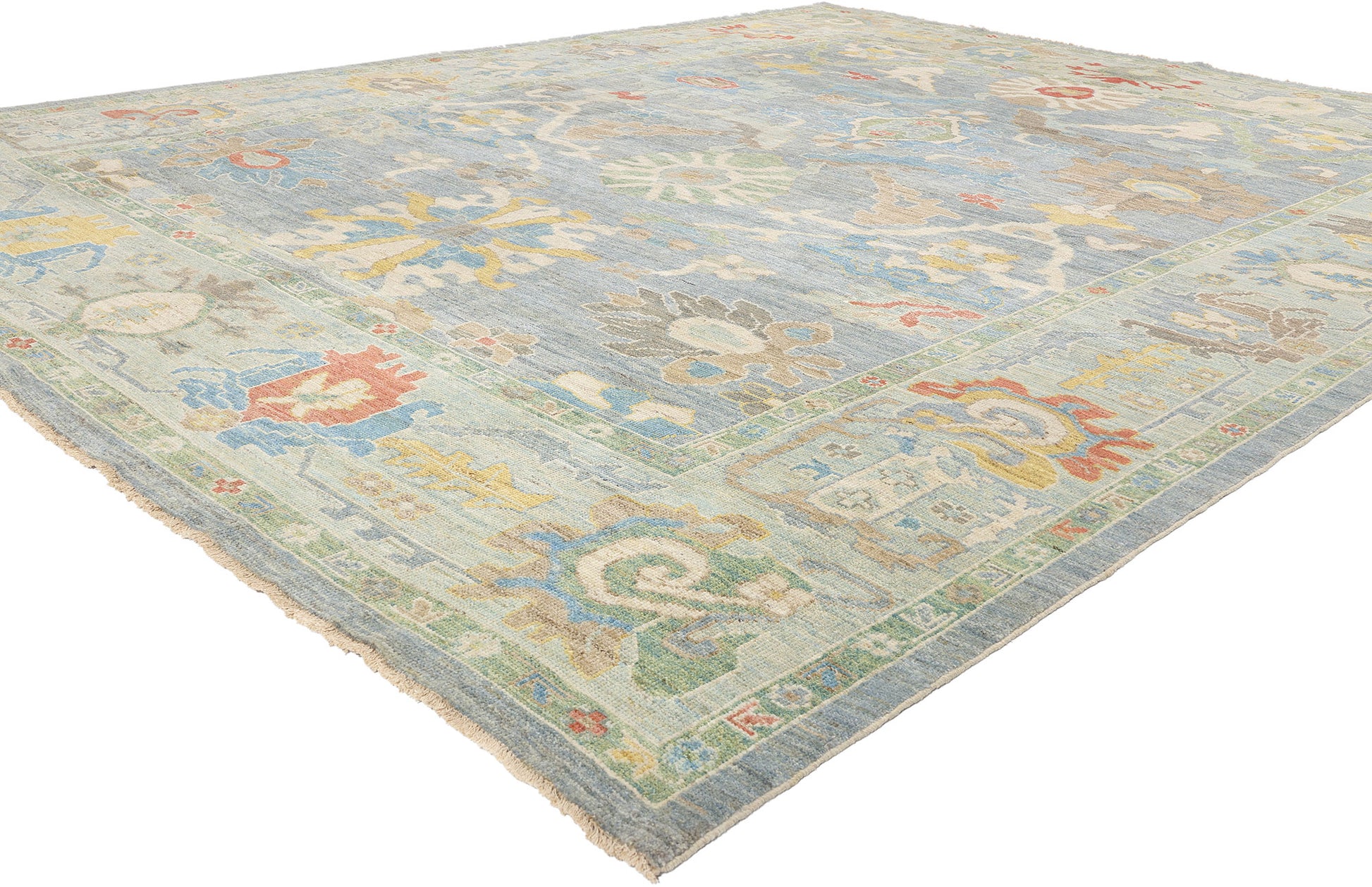 10 x 12 Modern Blue Persian Sultanabad Rug 61291
