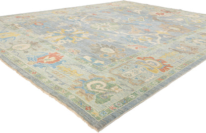 10 x 12 Modern Blue Persian Sultanabad Rug 61291