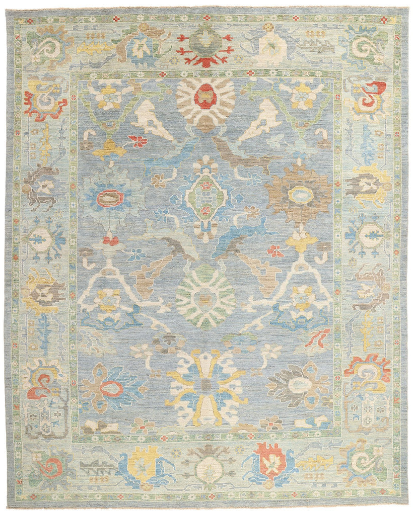 10 x 12 Modern Blue Persian Sultanabad Rug 61291