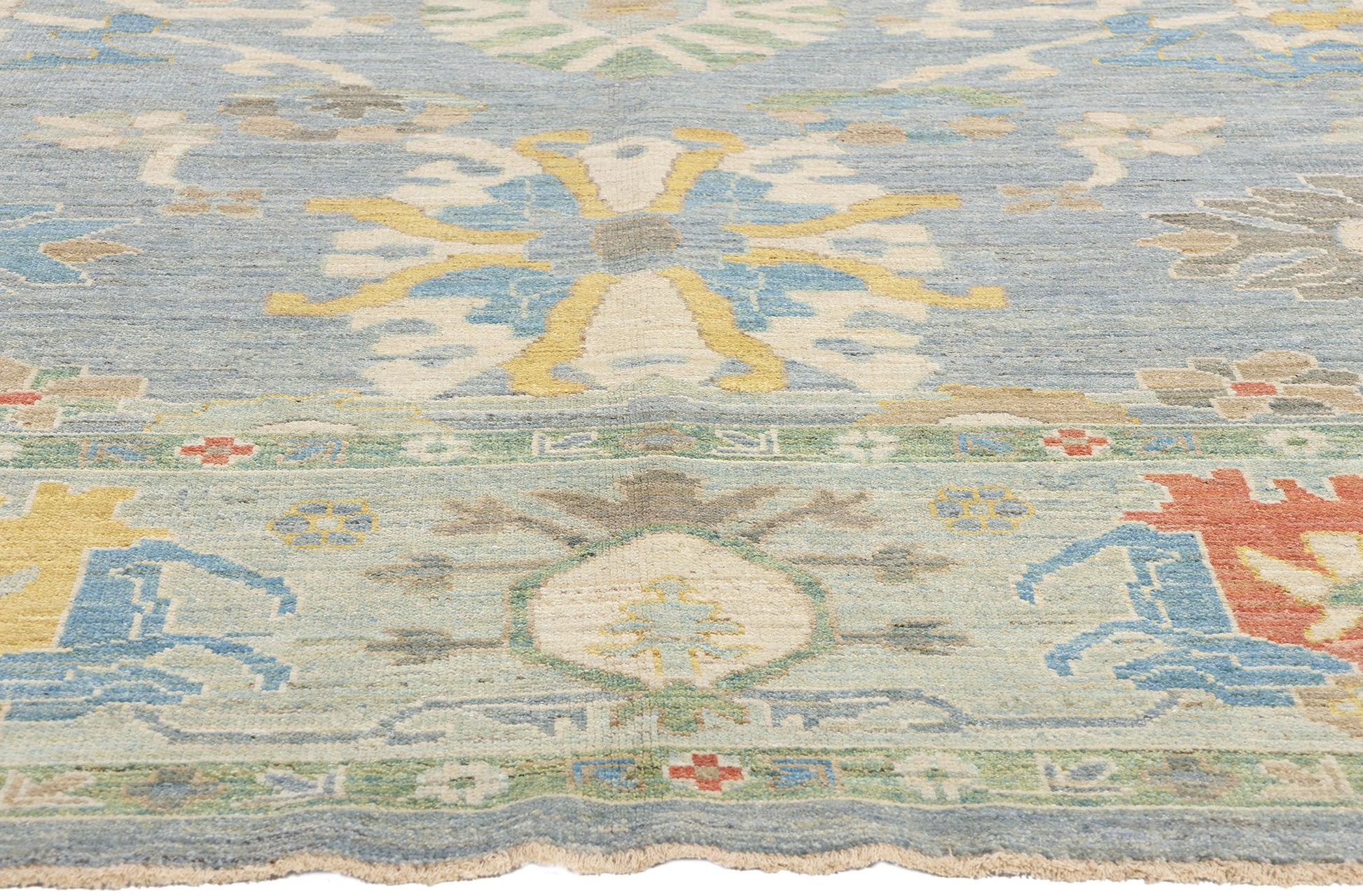 10 x 12 Modern Blue Persian Sultanabad Rug 61291