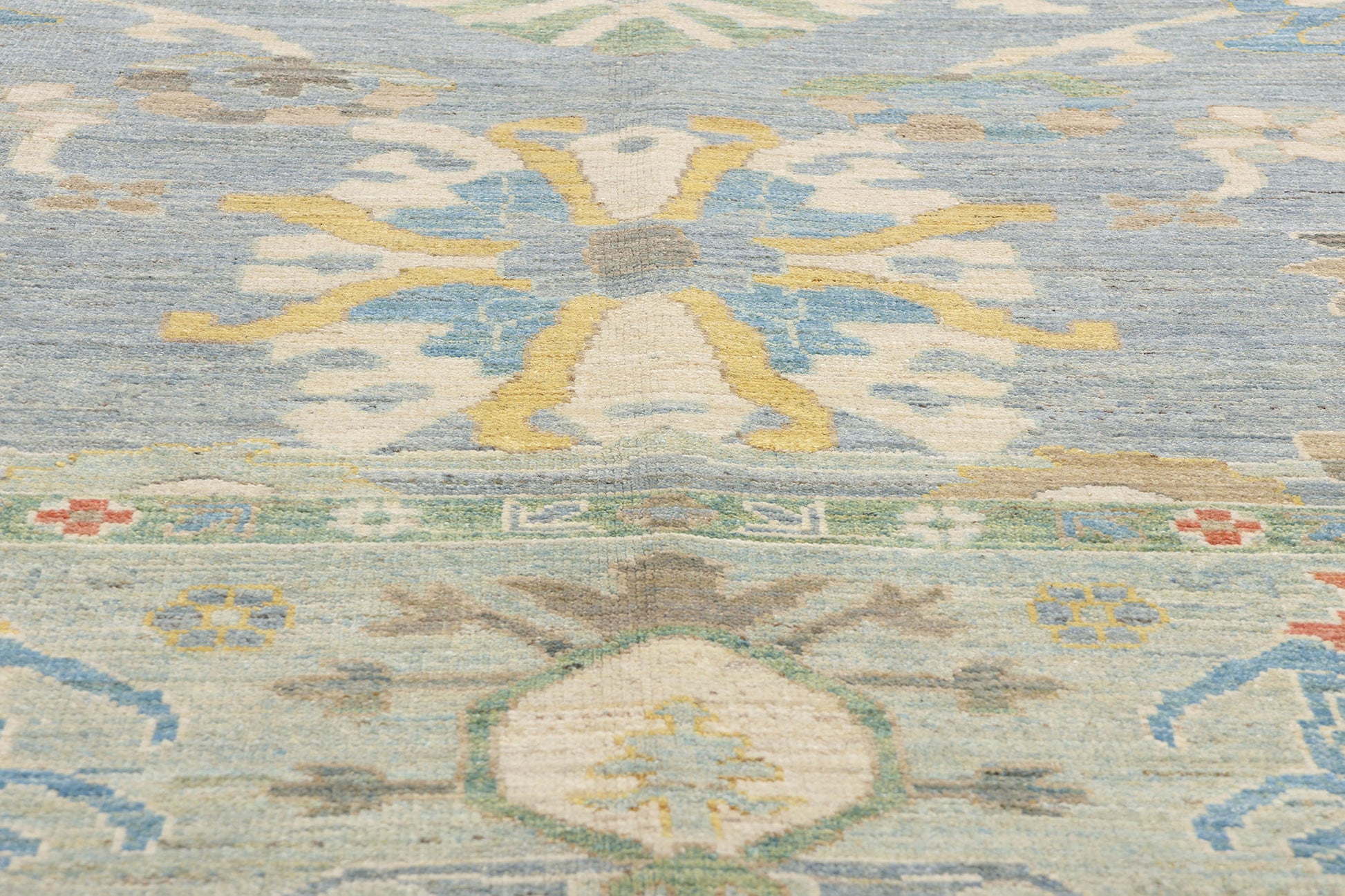 10 x 12 Modern Blue Persian Sultanabad Rug 61291