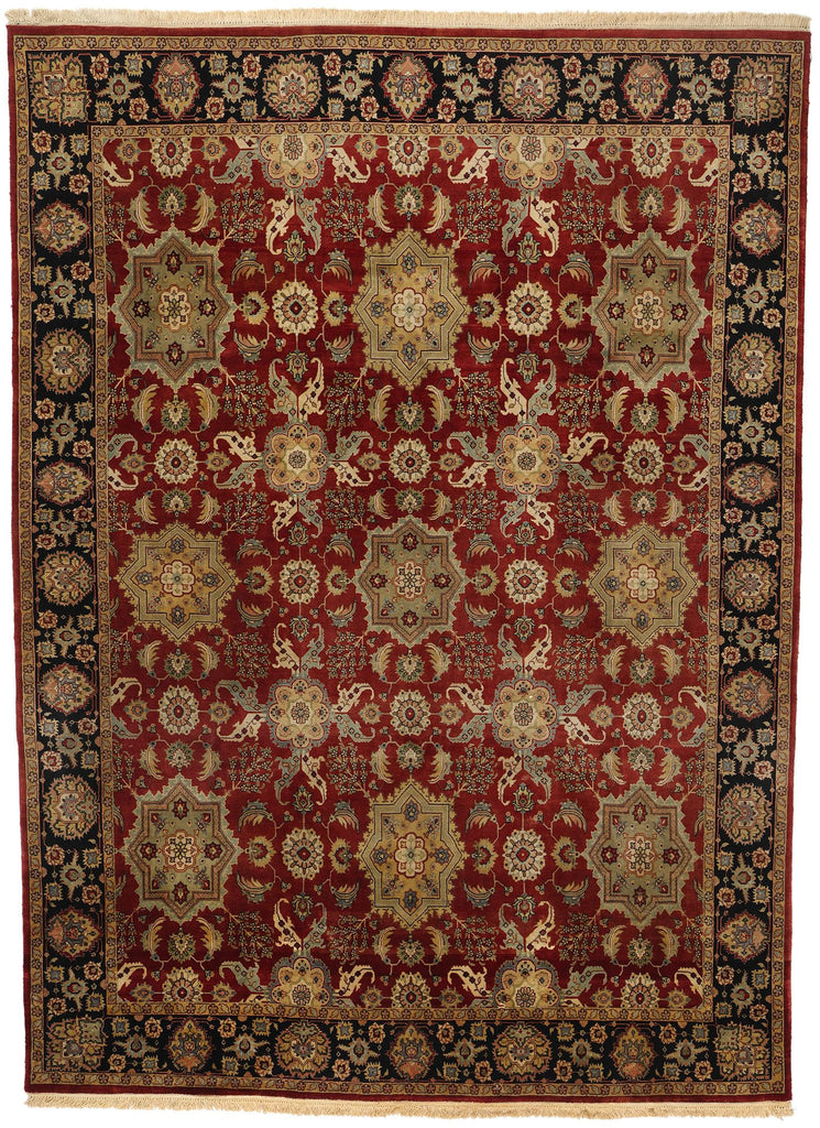 9 x 12 Vintage Modern Indian Mogul Rug 78736