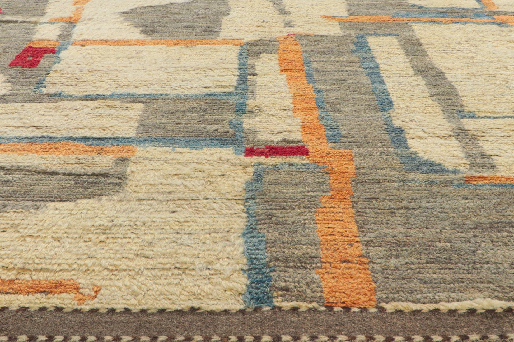 8 x 10 Modern Bauhaus Moroccan Rug 80723