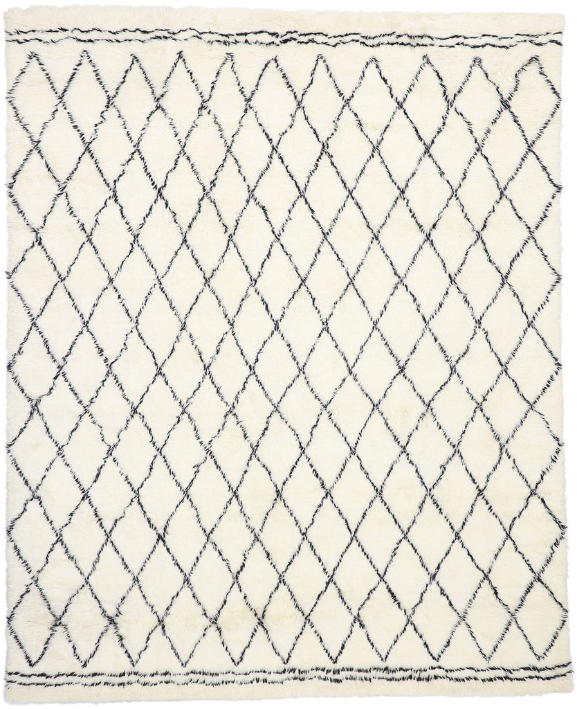 9 x 12 Modern Moroccan Area Rug 30418