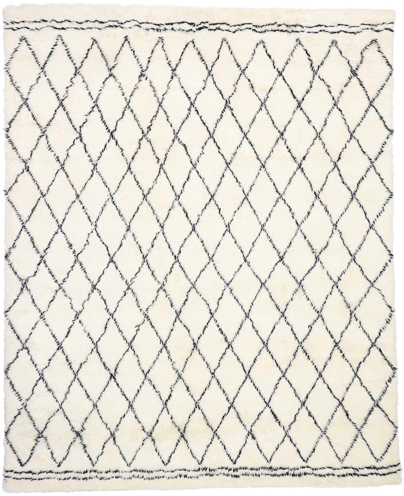 9 x 12 Modern Moroccan Area Rug 30418
