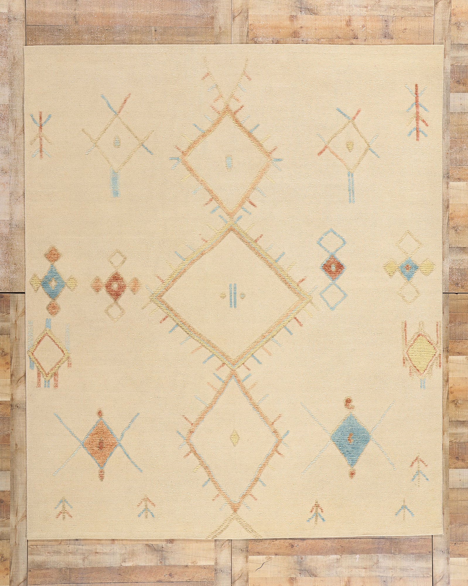 8 x 10 Modern Boho Tribal Moroccan High-Low Rug 31307