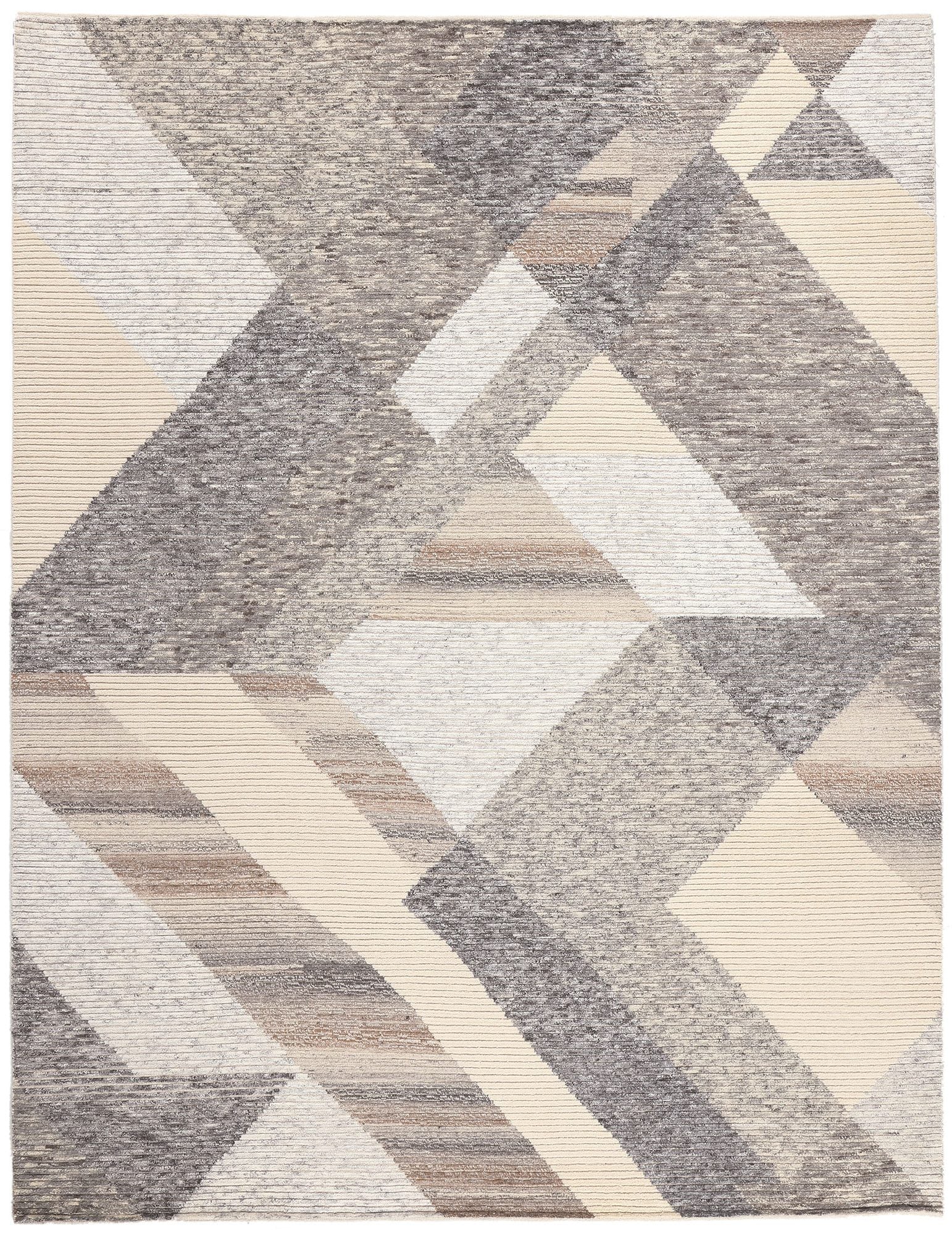 9 x 12 Earth-Tone Abstract Moroccan Rug 30984