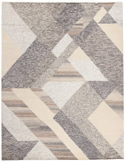 9 x 12 Earth-Tone Abstract Moroccan Rug 30984