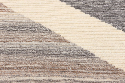 9 x 12 Earth-Tone Abstract Moroccan Rug 30984