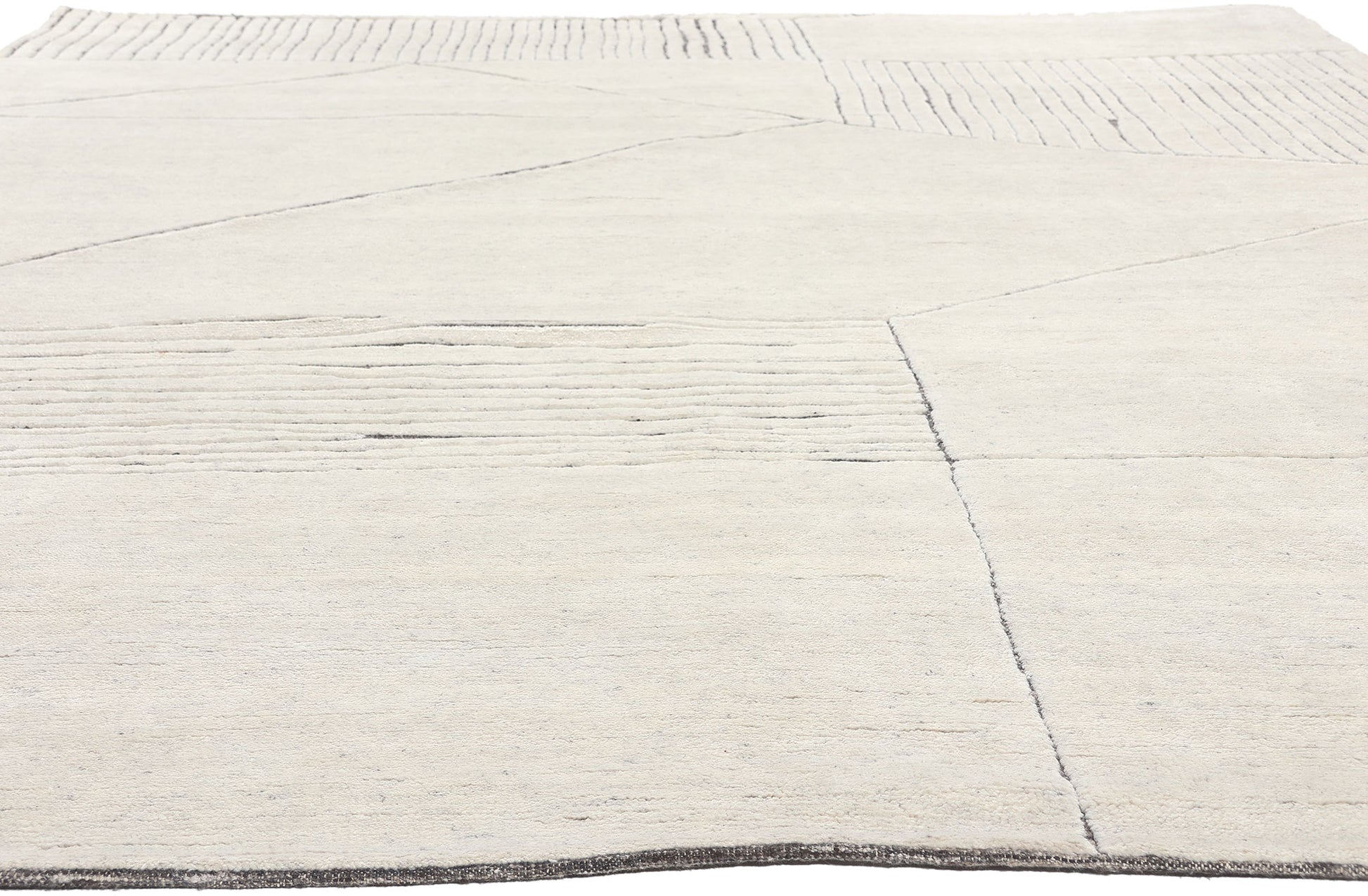 9 x 12 Minimalist Abstract Moroccan Rug 30983