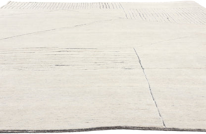 9 x 12 Minimalist Abstract Moroccan Rug 30983