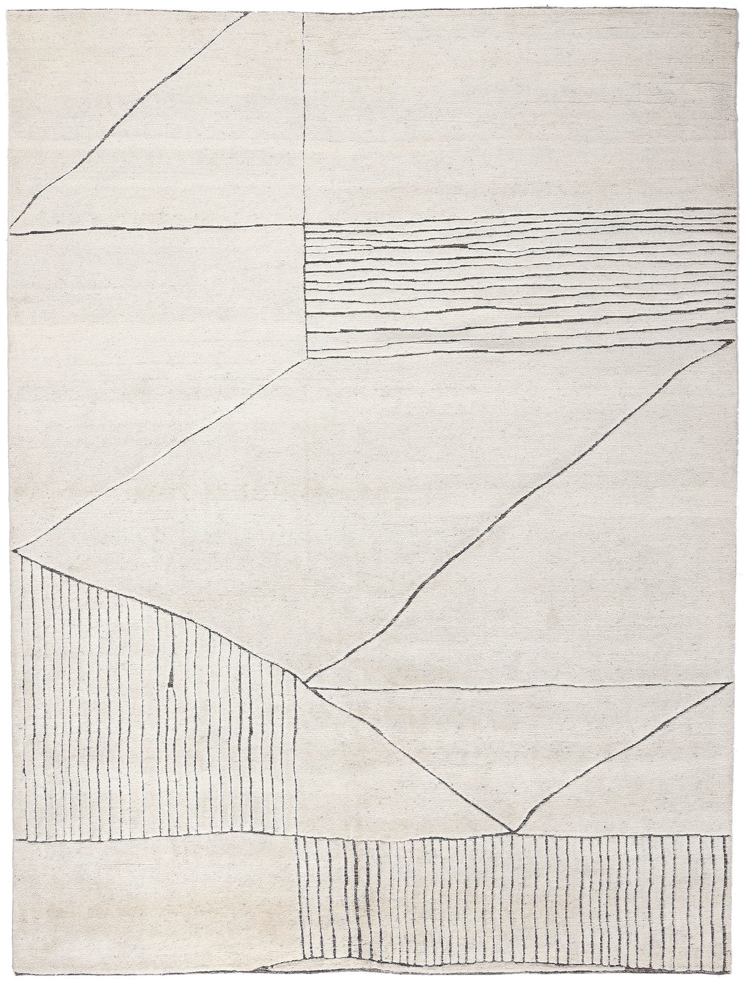9 x 12 Minimalist Abstract Moroccan Rug 30983