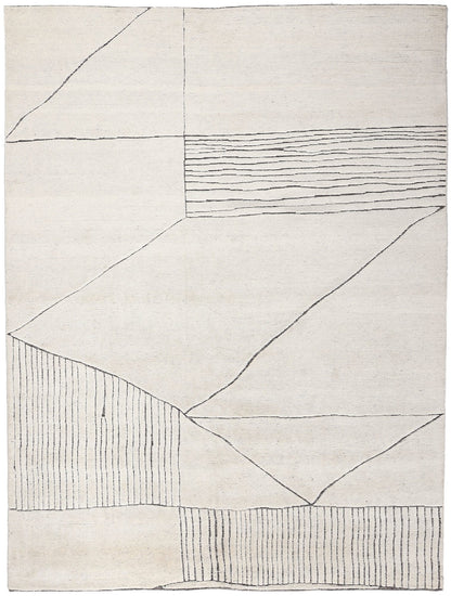 9 x 12 Minimalist Abstract Moroccan Rug 30983