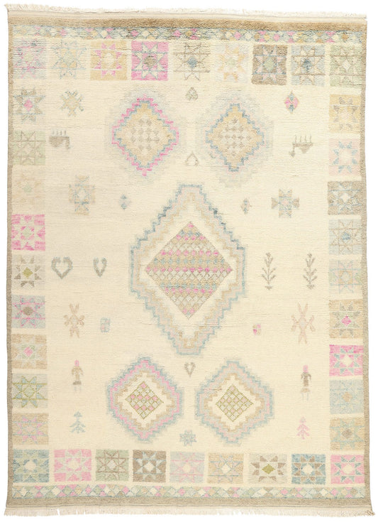 9 x 12 Modern Tribal Boho Moroccan Rug 31277